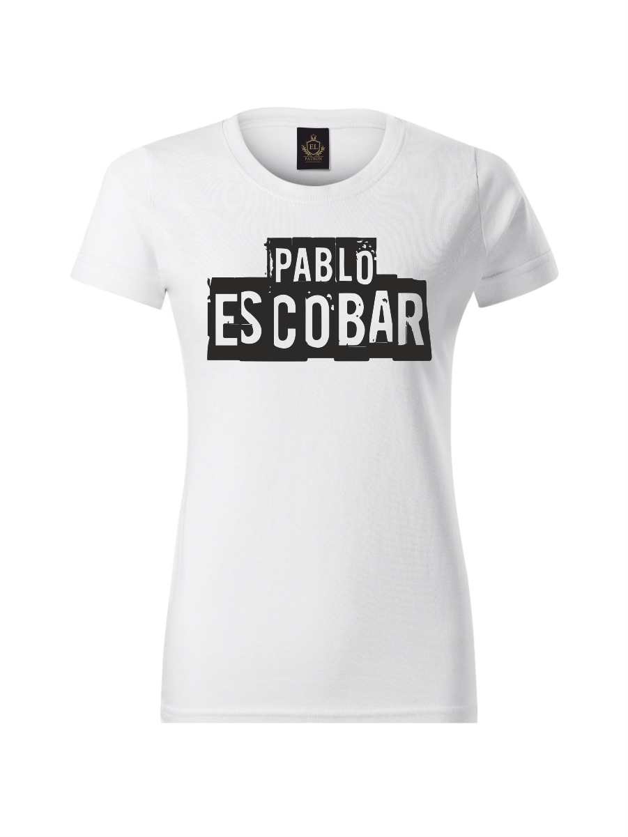 Dámske tričko PABLO ESCOBAR - Biela